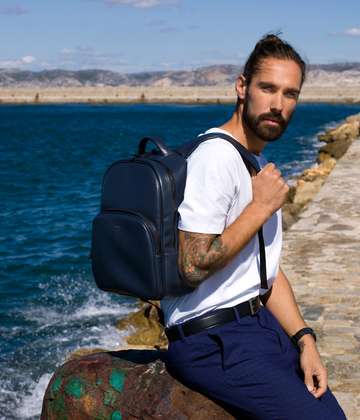 sac à dos homme cuir vegan